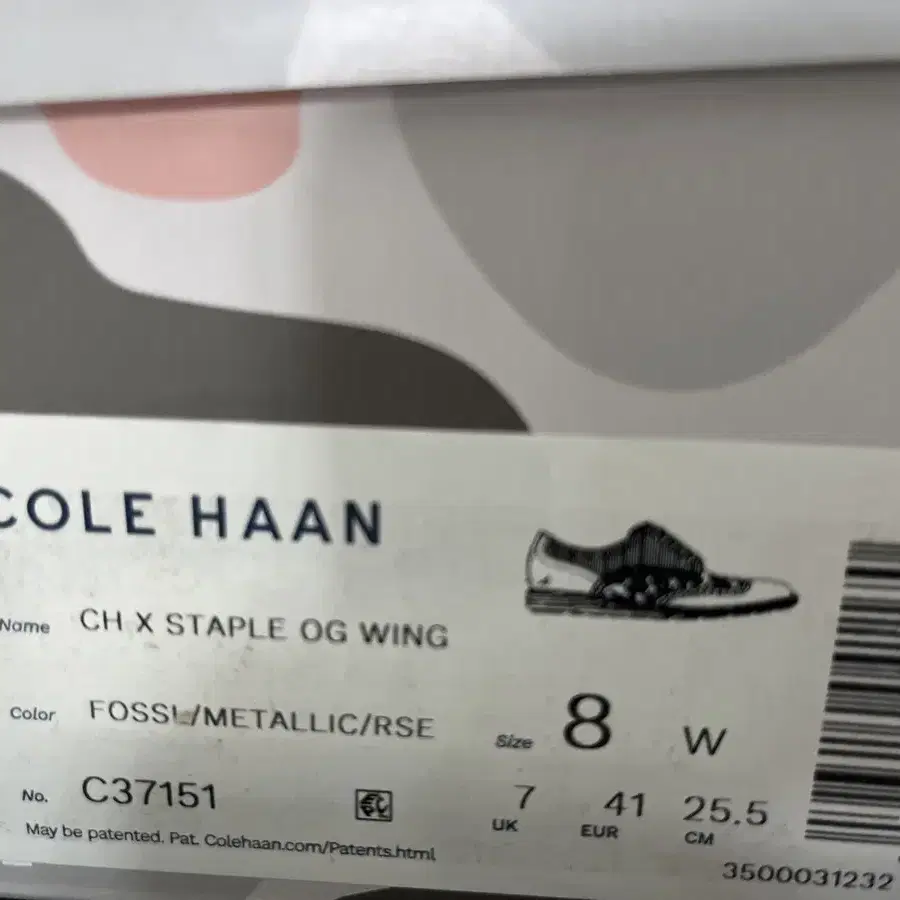 콜한 COLE HAAN x STAPLE 피죤 윙팁 255,260