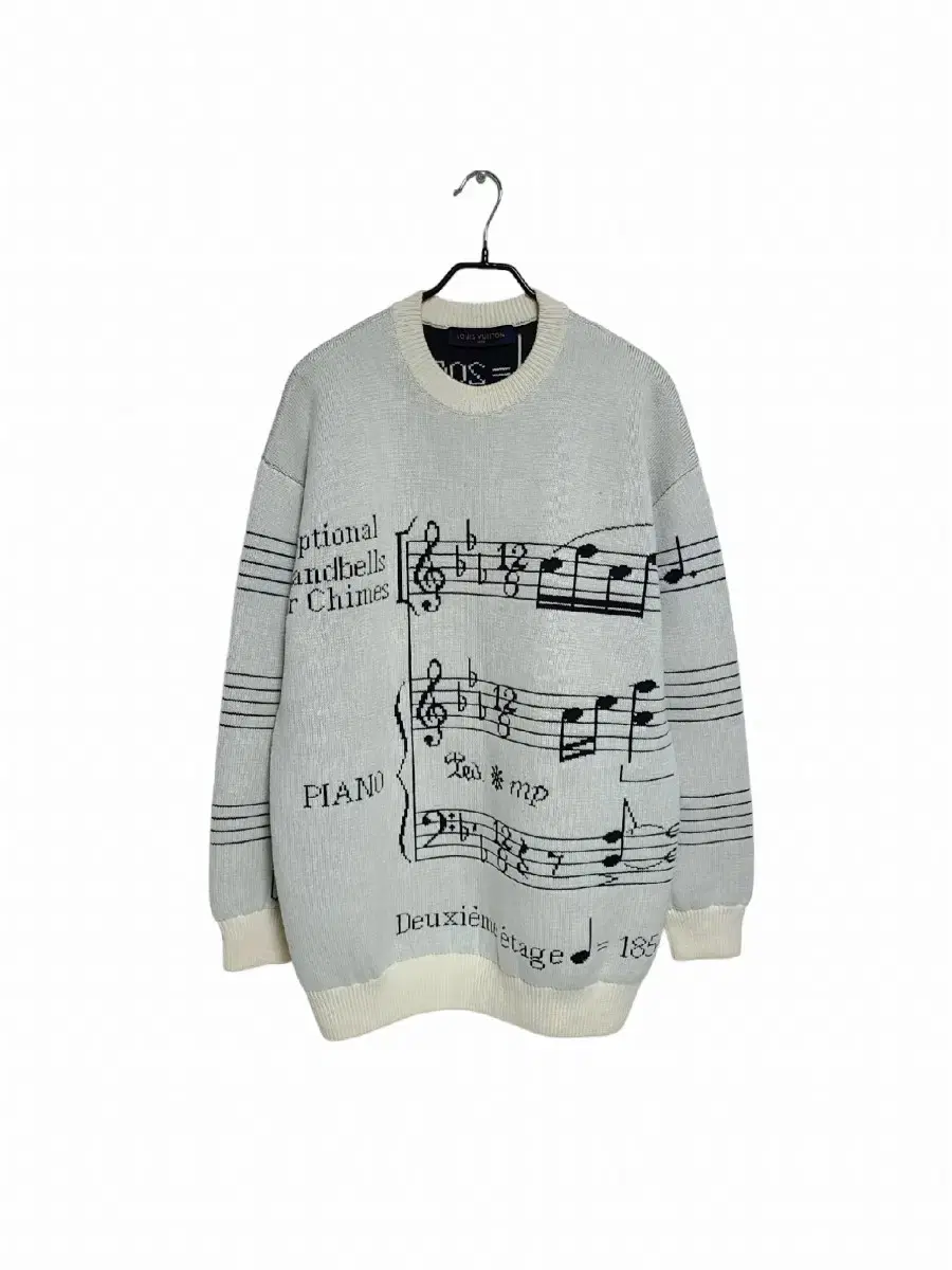 Louis Vuitton Musical Notes Intarsia Overfit Knit