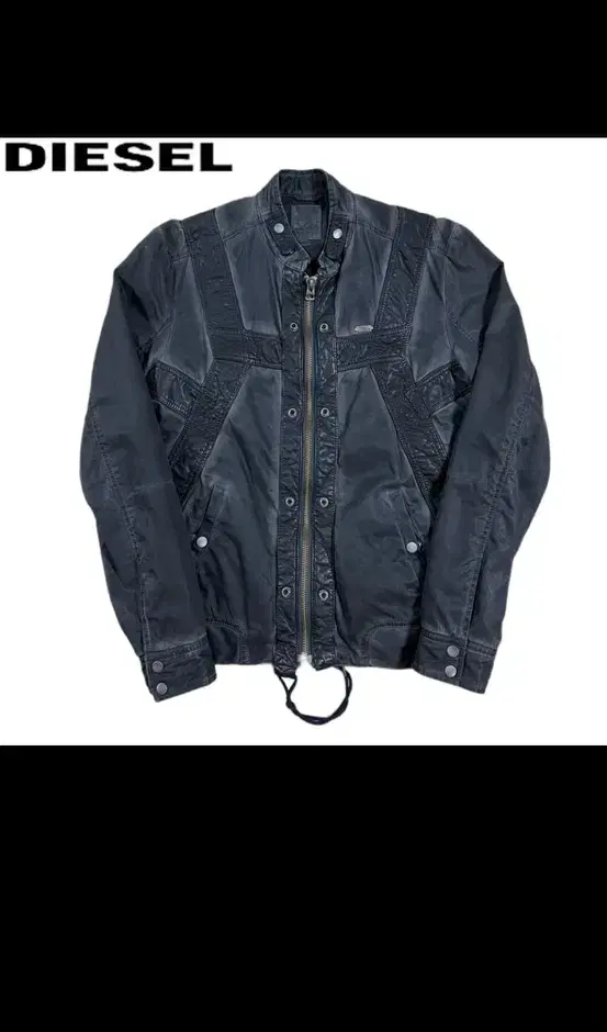 Diesel 2010s Leather Bondage Washed Jacket