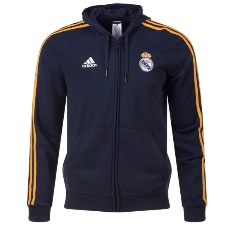 xs-2xl) Adidas Real Madrid 23/24 DNA Hoodie Navy Track Top