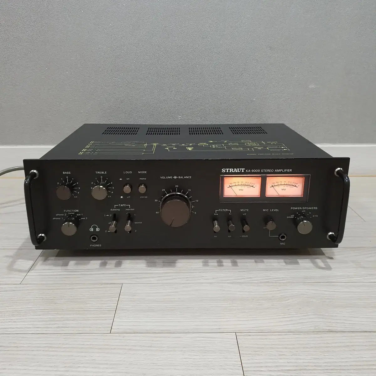 스트라우트  KA-9009 인티엠프 블랙모델 === A급 === 풀오버홀