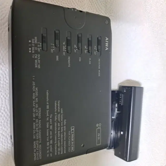 aiwa hs jx70 상태 최상 카세트 플레이어 (워크맨)