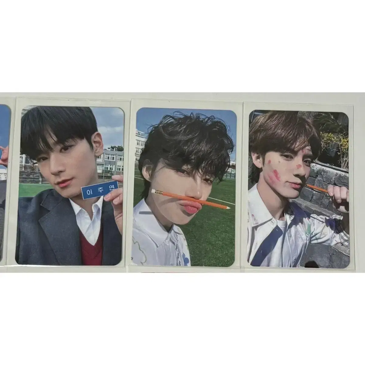 The Boyz Love Letters unreleased photocard wts Name Badge Pencils Boys In Heart with muu Minirecords