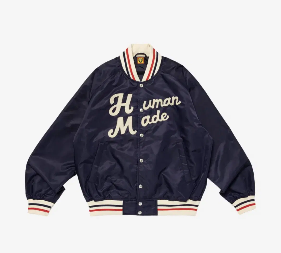 Human Made Nylon Stadium Jacket Navy