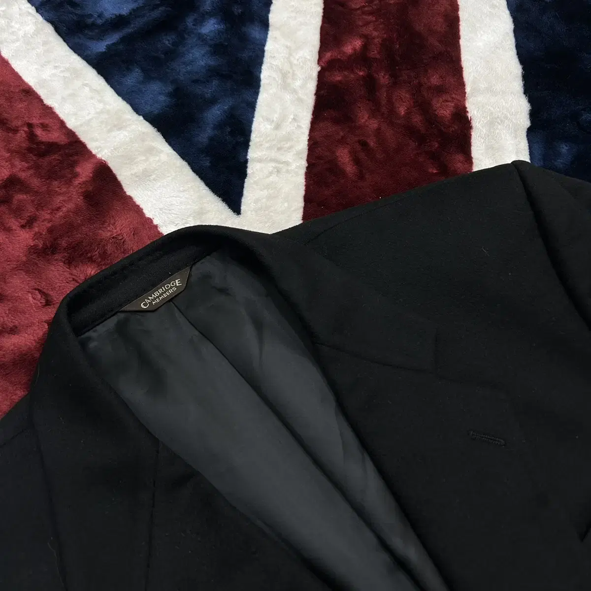 [True to size XL]Cambridge Members Cashmere Blazer/Black