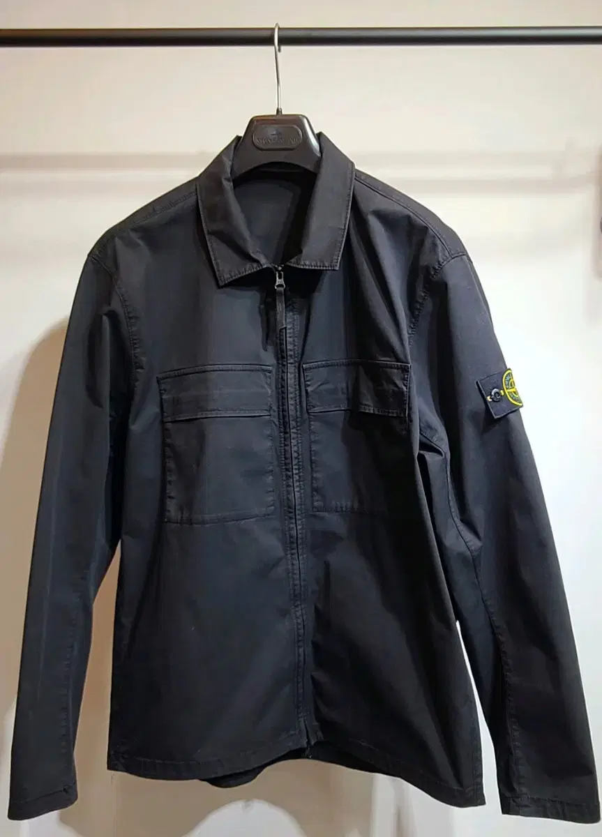 Stone Island 23ss Supima Cotton Overshirt Black XL