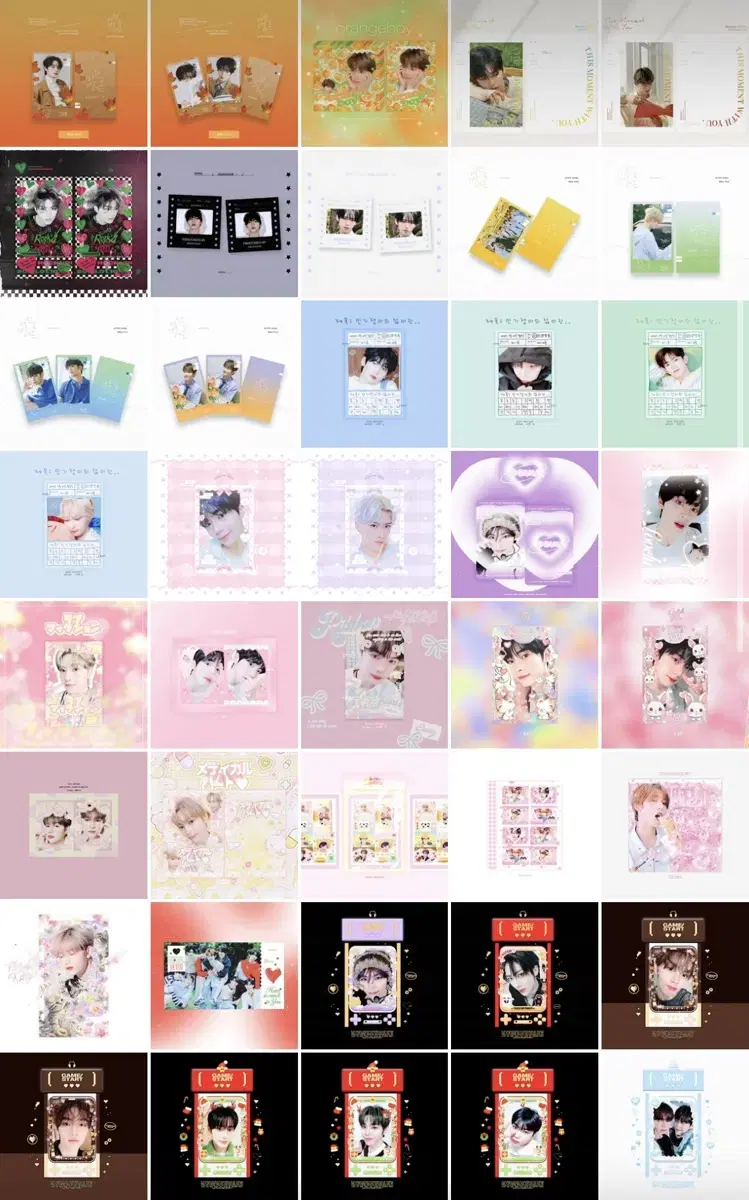 Zerobaseone zb1 unofficial goods 3x Lanbak Lanbong photocard purikura Sticker