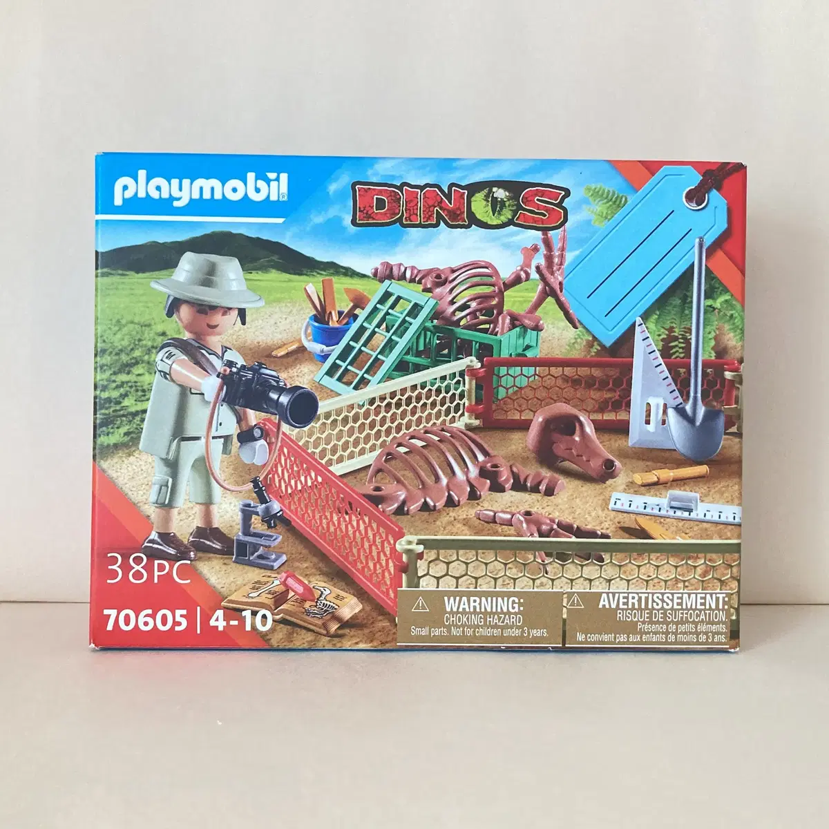 Playmobil sealed New 70605 Paleontologist Dinosaur Bones (Buildable)