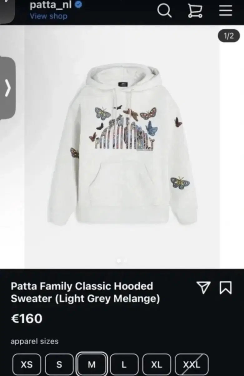 24ss patta (파타) 자수 후드 (네덜란드 직구 새상품) 오늘만