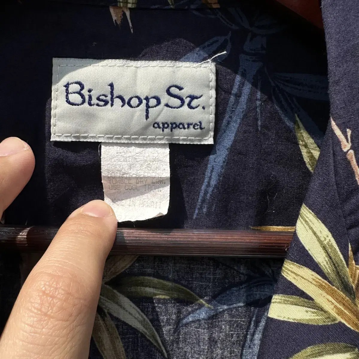 [M] Bishop St 하와이안 셔츠 USA made