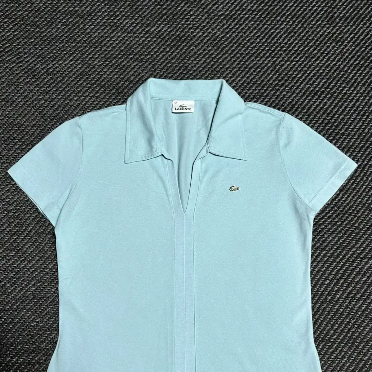 [ L ] Lacoste 라코스테 오픈카라 반팔 카라티