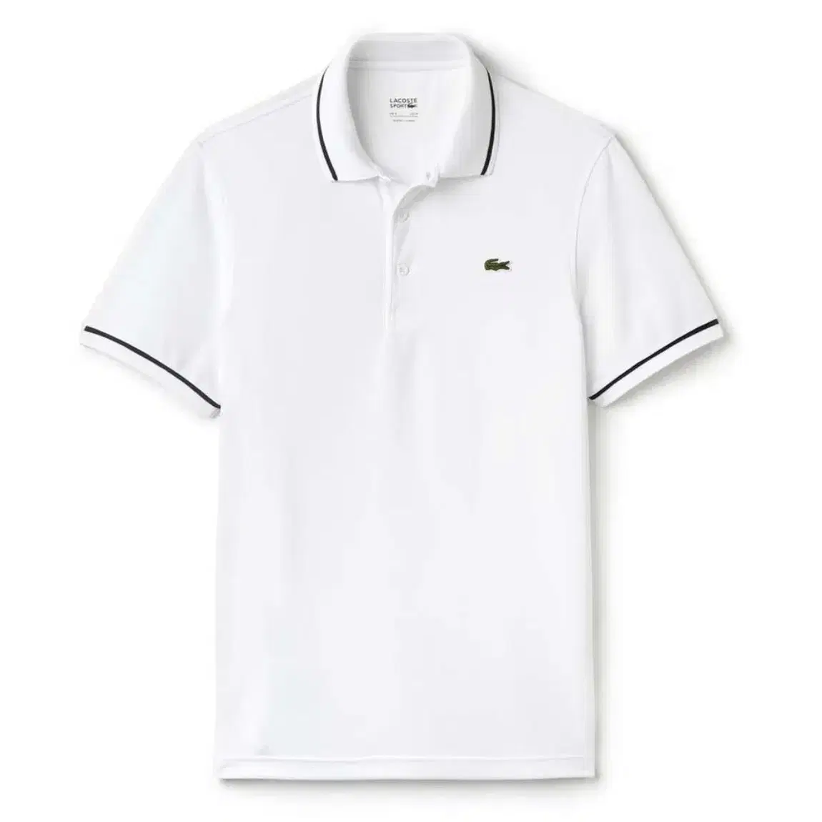 [ S ] Lacoste 라코스테 신형 화이트 반팔 카라티