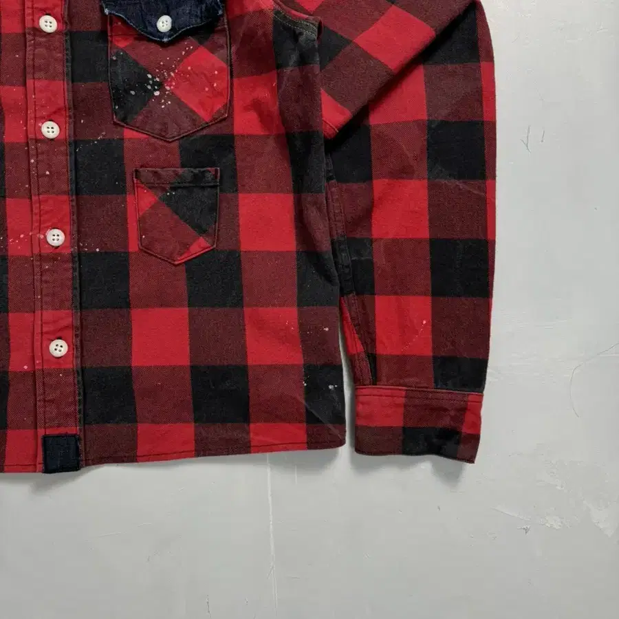 prps heavy flannel check western shirt