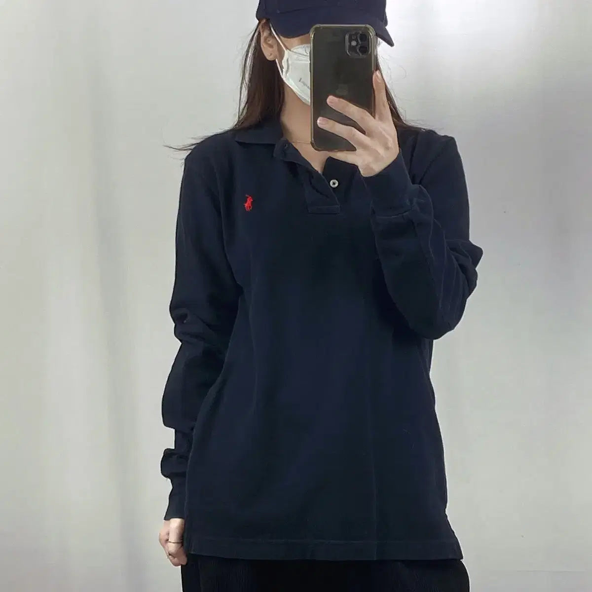 Polo Black Long Sleeve Karati S .240412