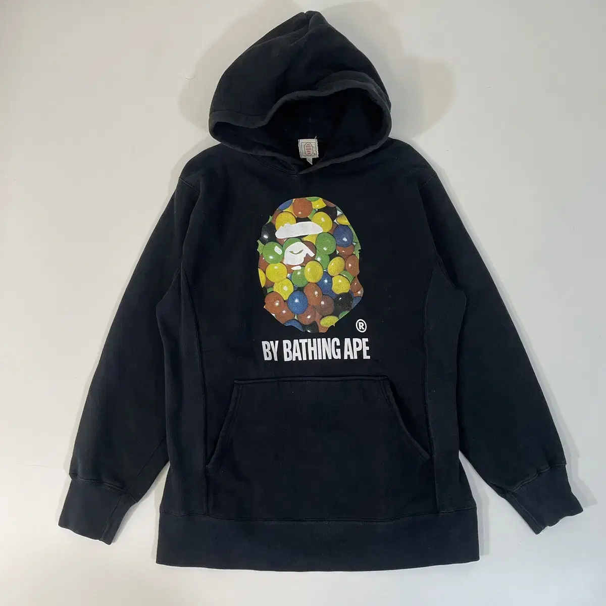 90s bape 올드 베이프 헤비스웻후드 L