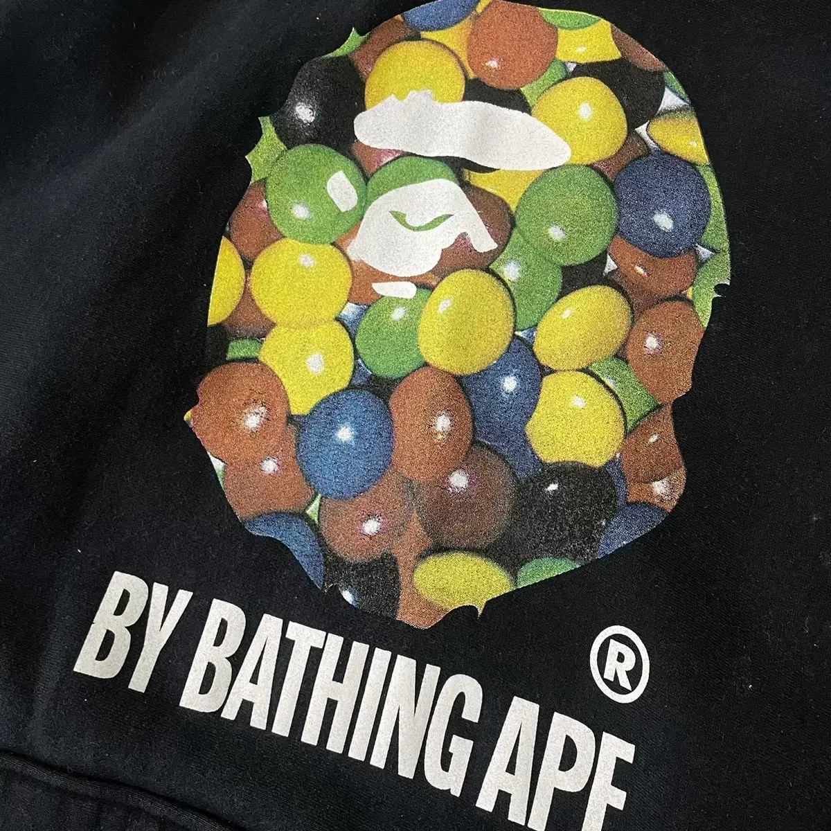 90s bape 올드 베이프 헤비스웻후드 L