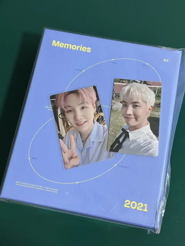 방탄 bts 2021 메모리즈 풀박 윤기 호석 포카