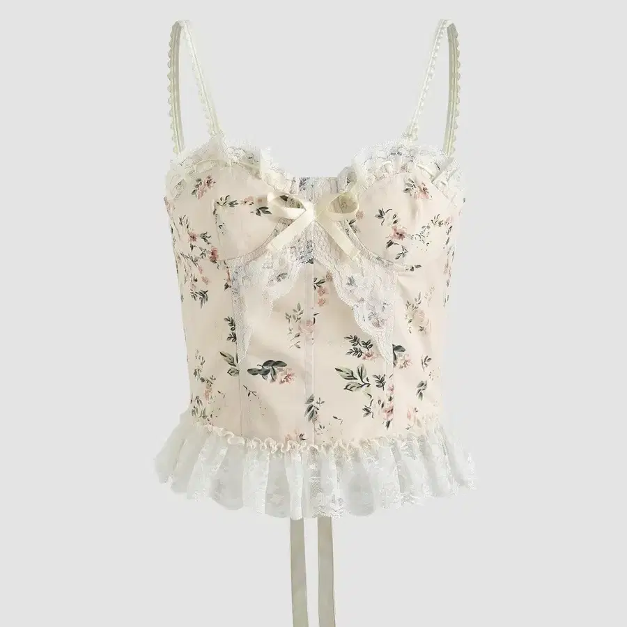 (29900원->16000원)Floral Lace Corset Cami