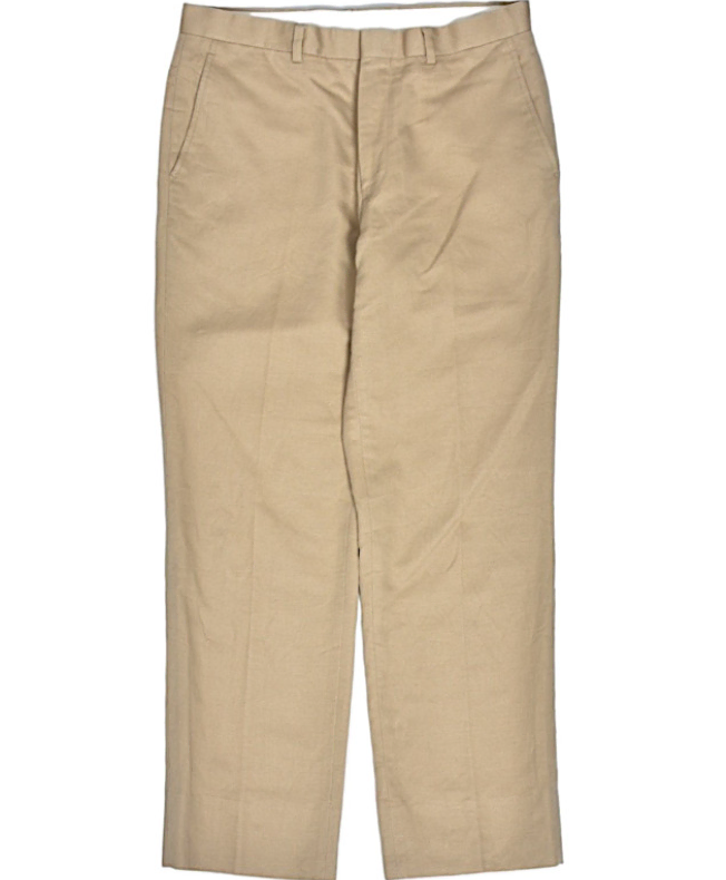 Imported vintage Jake's hemp-blend cotton chinos and cotton chinos.