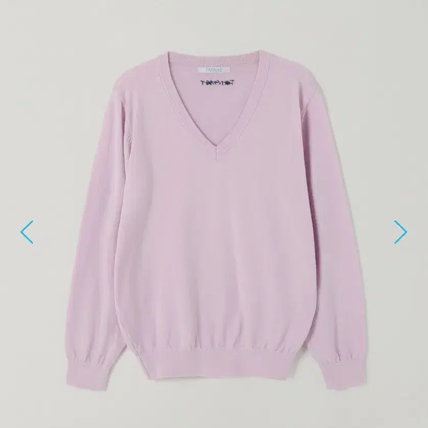 타낫 T/T V-neck knit pullover (pink)