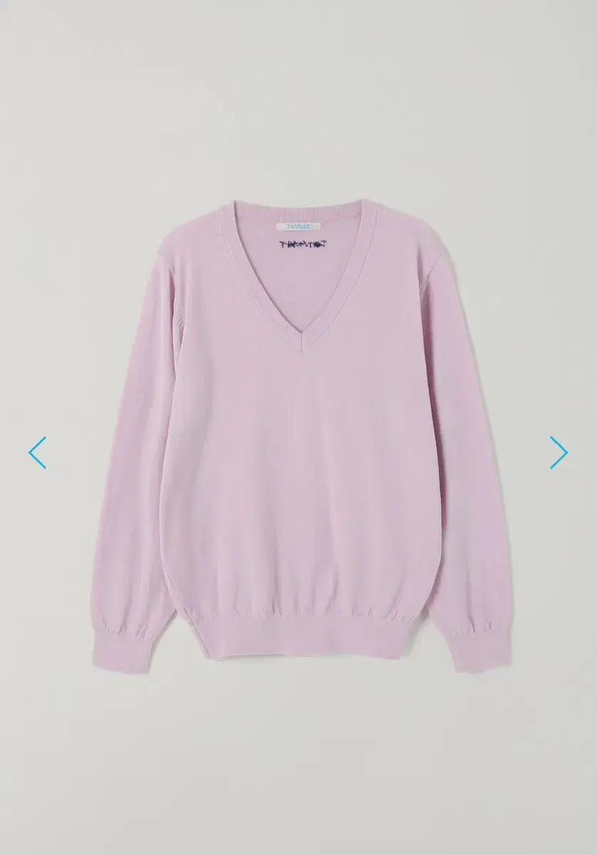 타낫 T/T V-neck knit pullover (pink)