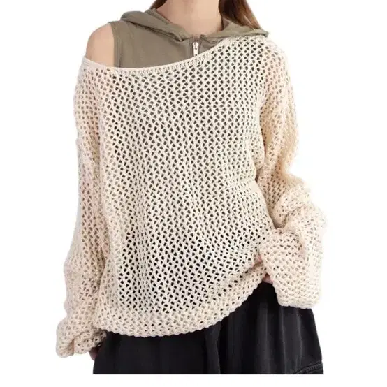 릿킴 loose crochet knit