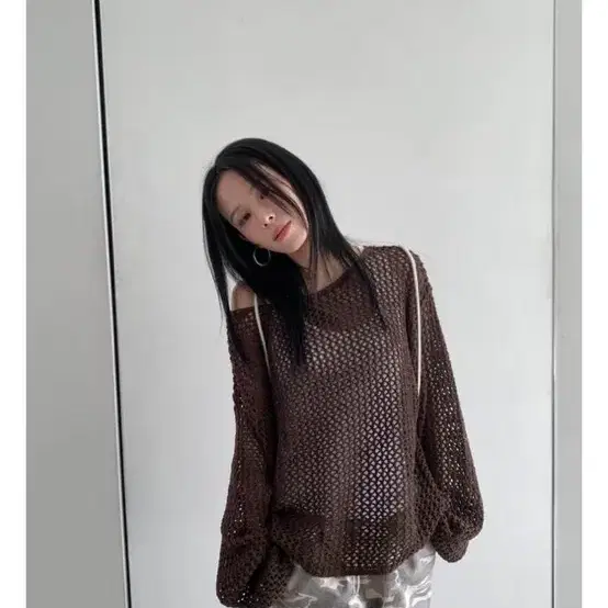 릿킴 loose crochet knit