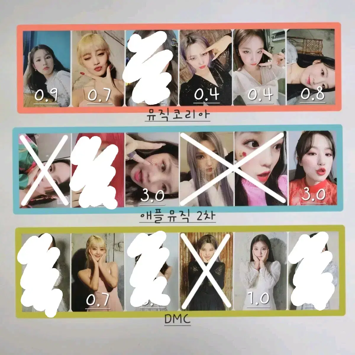 Idle ivanization miyeon minnie soojin soyeon yuqi shuhua unreleased photocard photocard