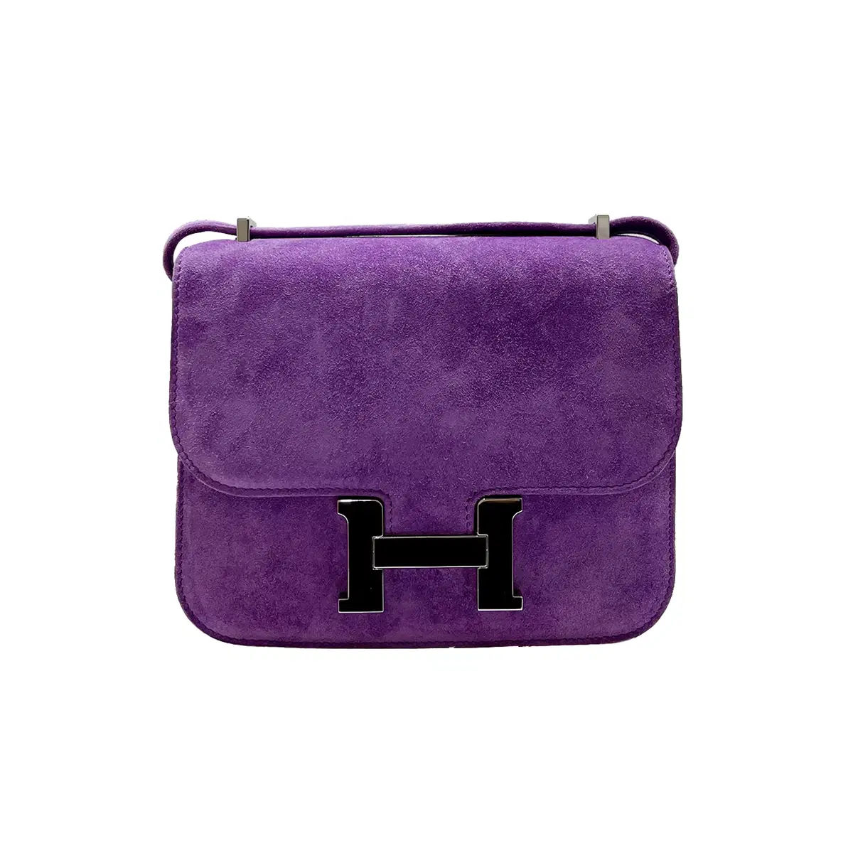 Hermès Constance Mini Violet Silver Doblesse - Y Engraved