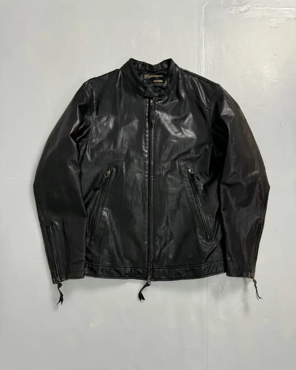 vintage back number single rider jacket