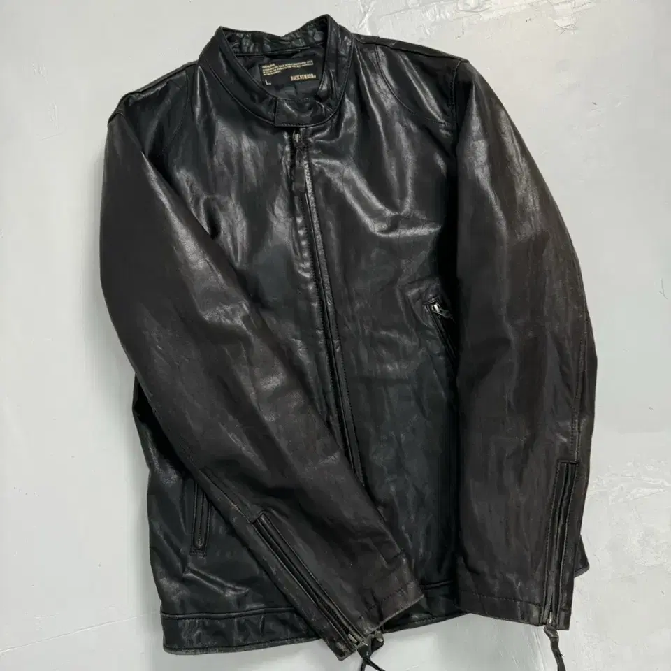 vintage back number single rider jacket