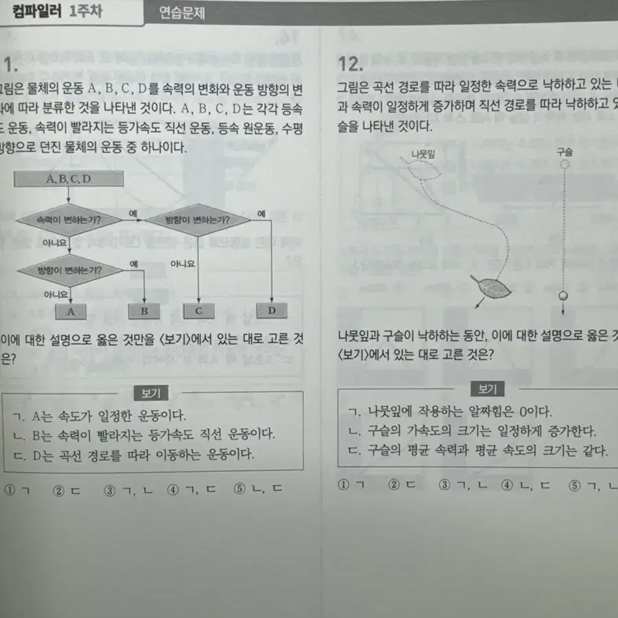 시대인재N 물리1 김성도 컴파일러+복습 자료