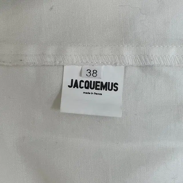 Jacquemus 자크뮈스 핸드 패치 화이트셔츠2015fw