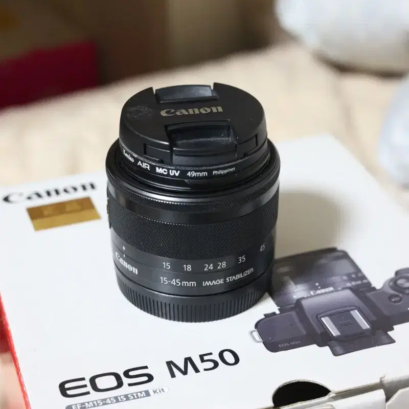 캐논 미러리스m50 번들킷 efm55-200mm 렌즈