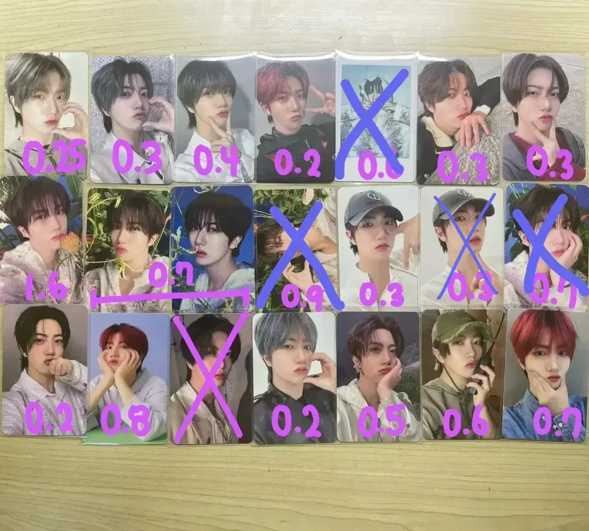 Cravity wonjin Evershine,Sun Seeker Dilithalik Krue photocard WTS