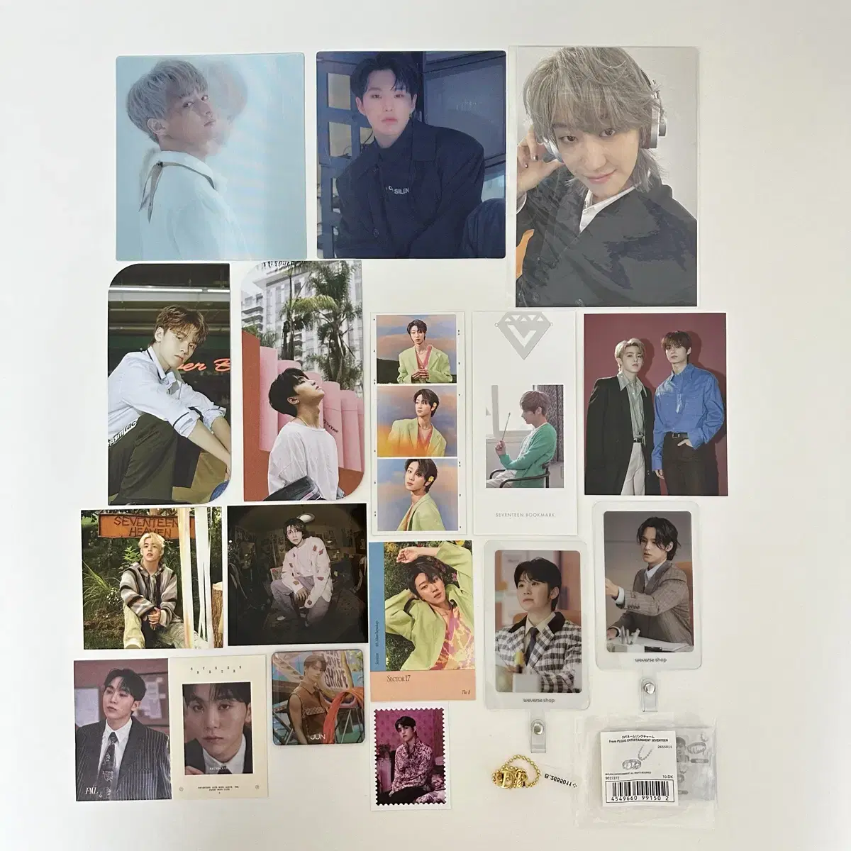 SEVENTEEN Components Home YMMD jun lenticular Bookmarks Three-Cut Magnets sticker Pre-order benefits