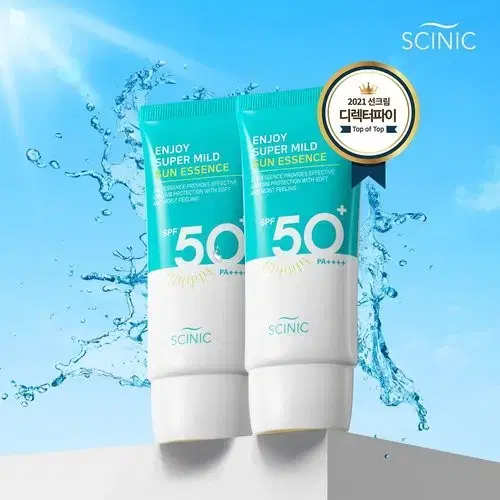 싸이닉 선크림 50ml 2개 엔조이 슈퍼마일드 썬 에센스