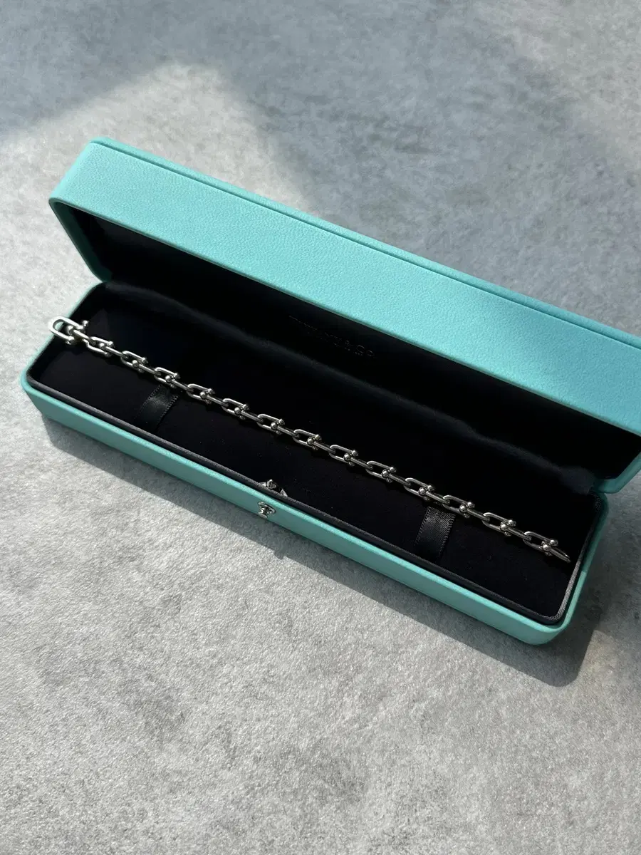 [S] Tiffany & Co Link Hardware Bracelet Bracelet Small Sterling Silver