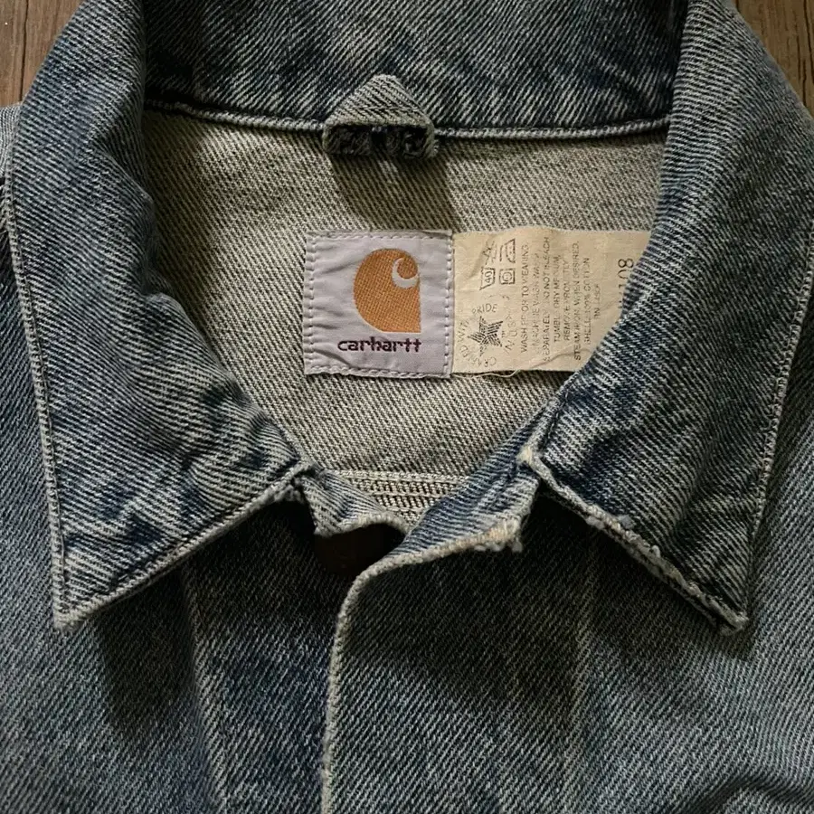 Carhartt 칼하트 90s 데님 트러커 자켓 L-XL