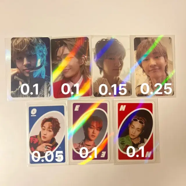 샤이니 온유 포토카드 포카 하드 hard 써클 다이스 DICE 일괄양도