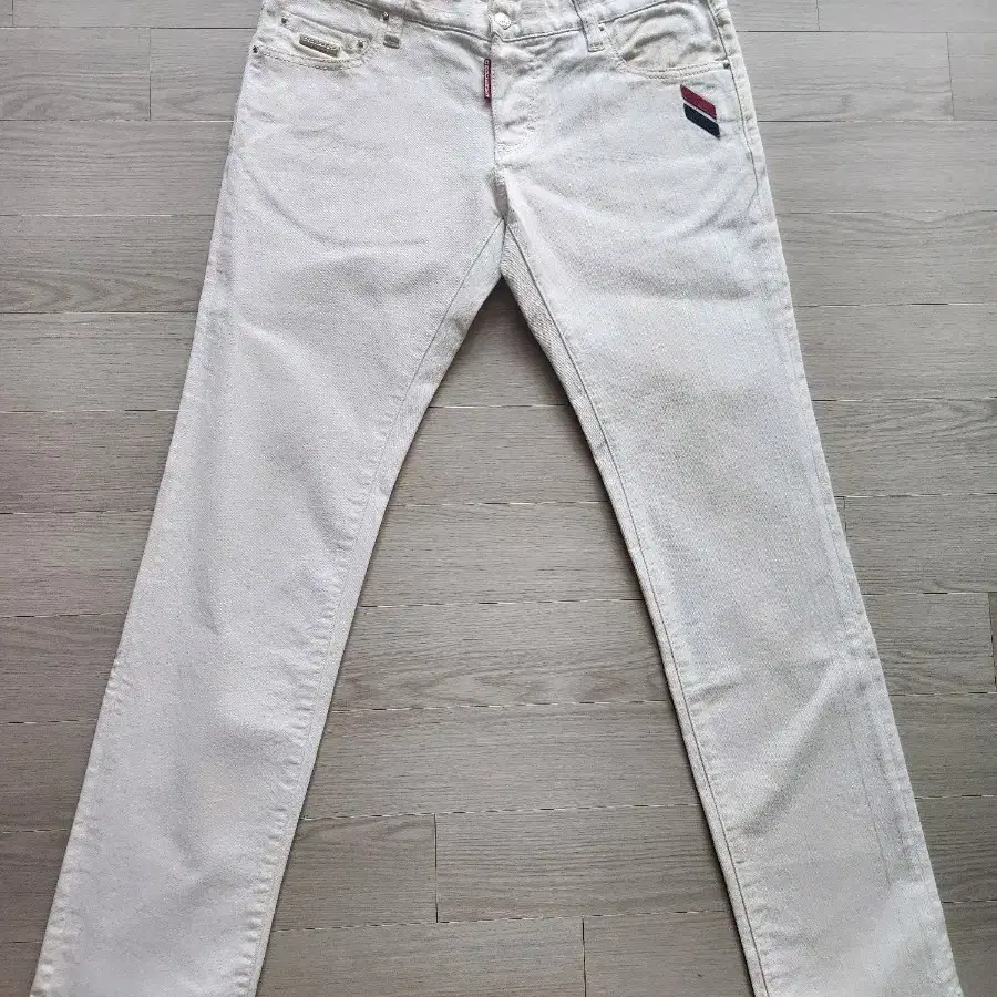 정품 디스퀘어드2 Racer White Jean-eu48