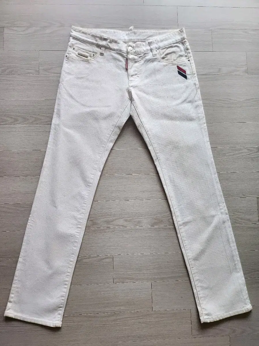 정품 디스퀘어드2 Racer White Jean-eu48