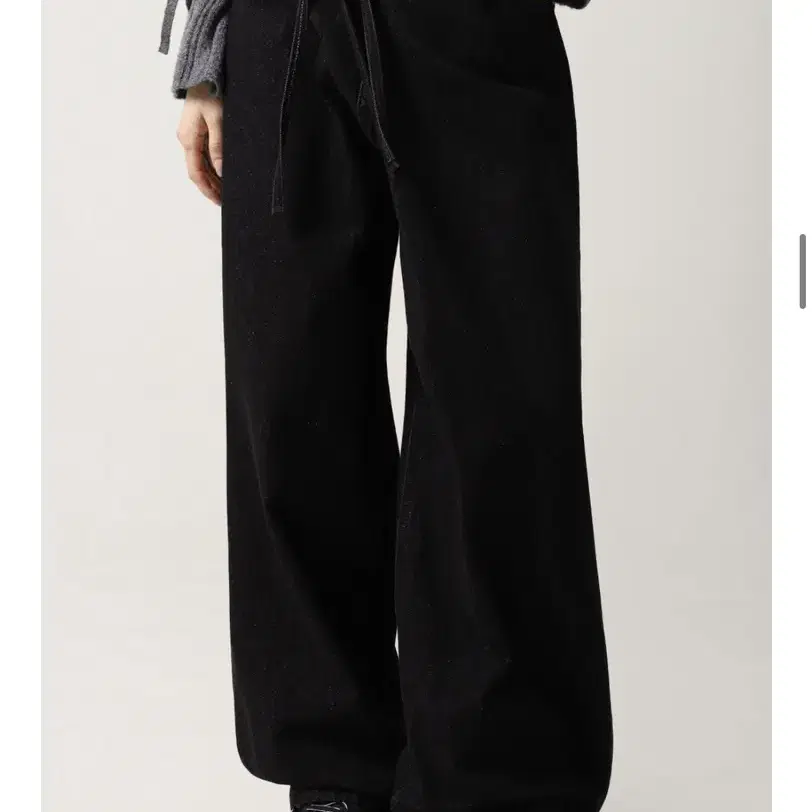 어반드레스 String Wrap Wide Pants BLACK