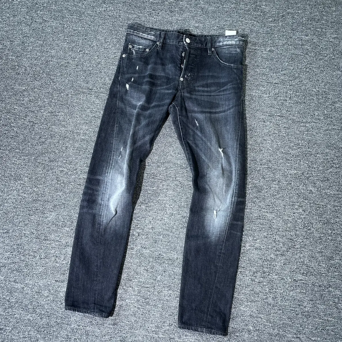 Distressed painted denim jeans (01PR/2014/2504) size 44