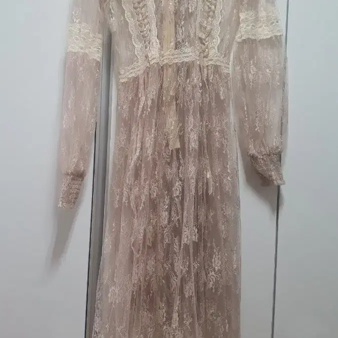 밀크코코아 시스루레이스 원피스 goddess skin lace dress