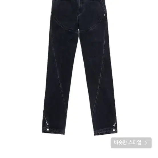 [1] WESTERN DENIM PANTS BLACK