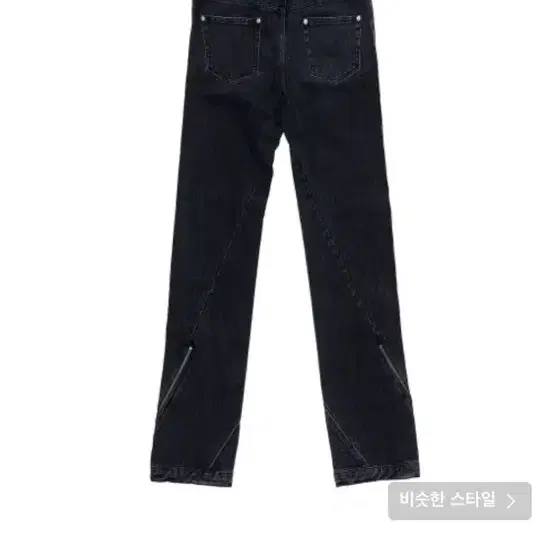 [1] WESTERN DENIM PANTS BLACK