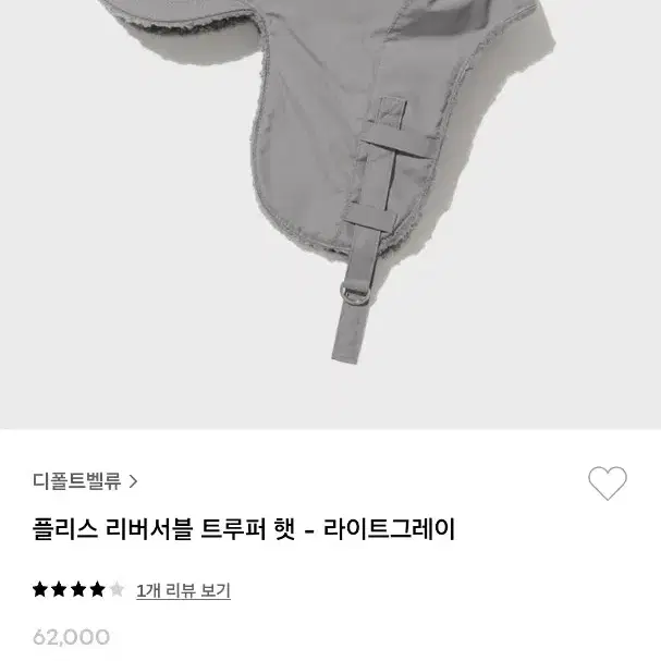 디폴트벨류 트루퍼 햇 새상품