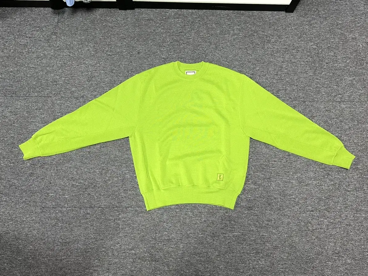 Wooyoung Mi Green Leather Patch Knit