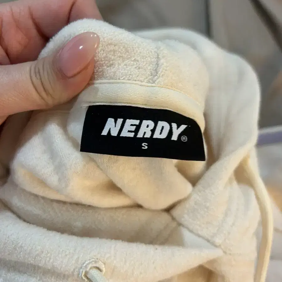 널디 우먼스 테리 크롭 후드 세트 nerdy